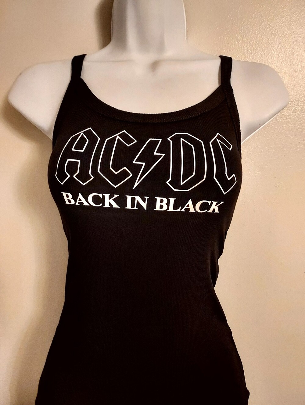 acdc tank top back in black angus young power up tour  acdc crop top acdc shirt